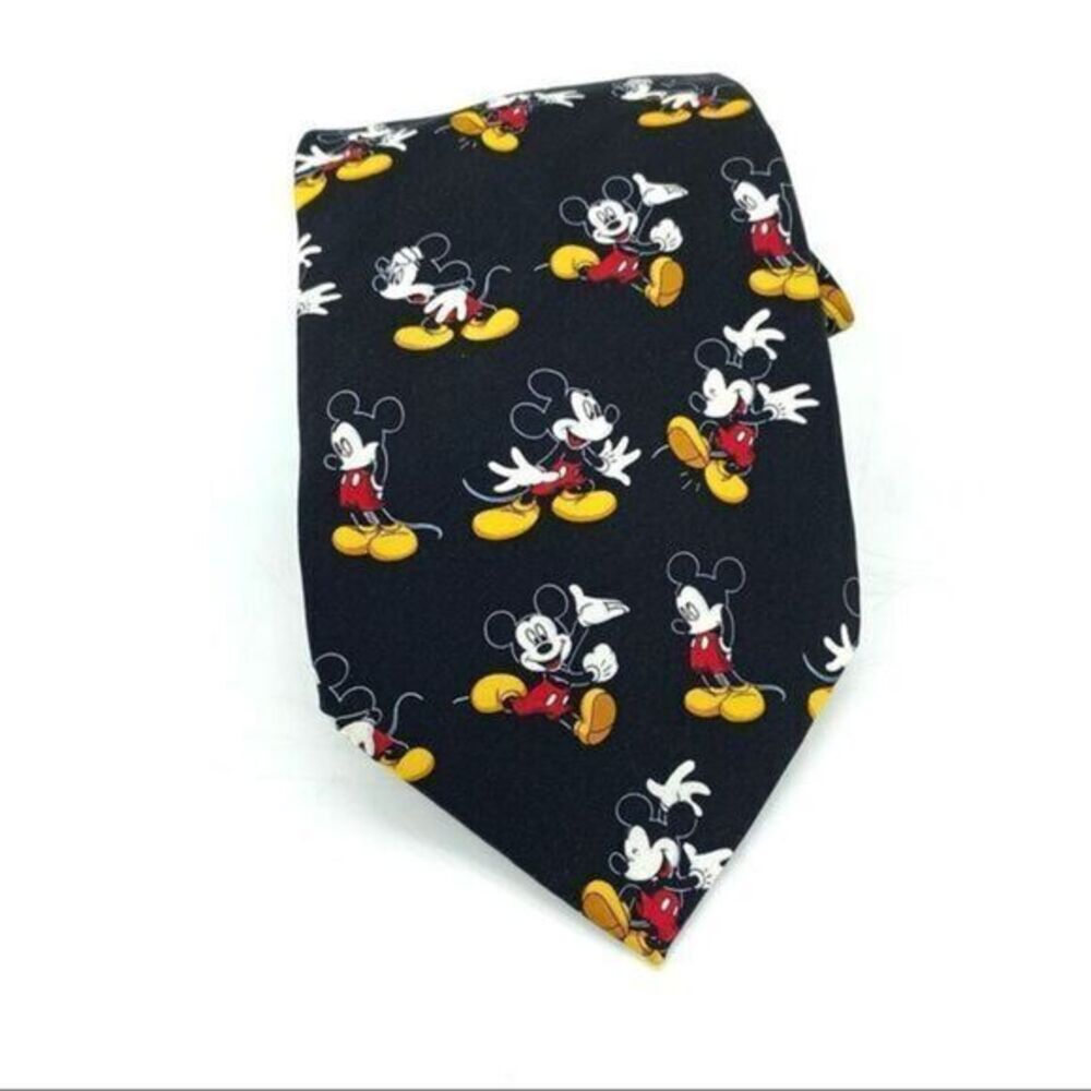 Vintage Disney Mickey Mouse Silk Necktie